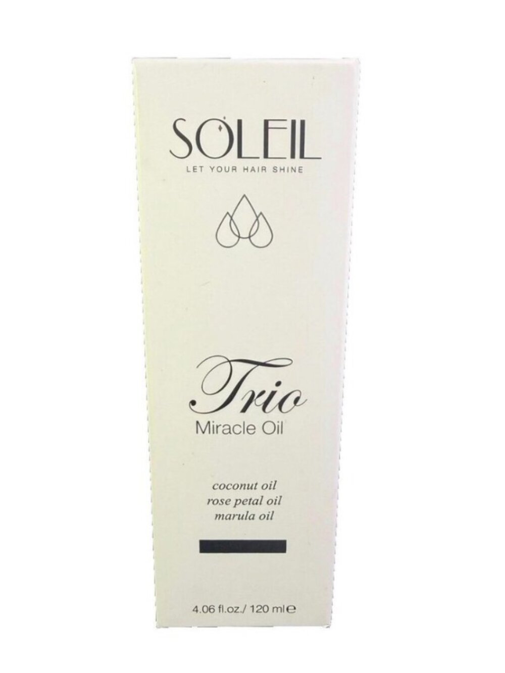 Soleil Trio Miracle Oil Coconut, Rose Petal & Marula (4.6 fl oz)